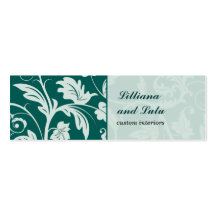 Baroque Damask Skinny Business Card