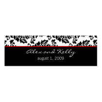 Baroque Damask Wedding Website Business Card