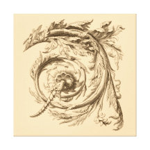Baroque detail canvas print
