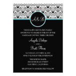 Baroque Elegance (Aqua) Wedding Invitation