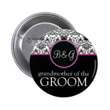Baroque Elegance Grandmother of Groom Button