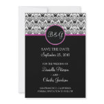 Baroque Elegance Save The Date Announcement (Pink)