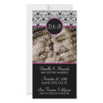 Baroque Elegance Save The Date Photo Card