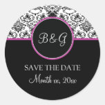 Baroque Elegance Save The Date Sticker