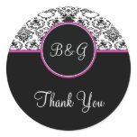 Baroque Elegance Thank You Sticker