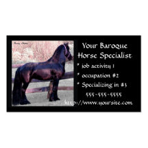 Baroque Horse Business cards