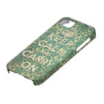 baroque keep calm and carry on iPhone 5 covers