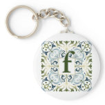 Baroque Letter F Keychains