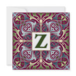 Baroque Letter Z Invitation