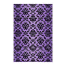 Baroque Light Purple Victorian Scrapbook Paper Custom Stationery