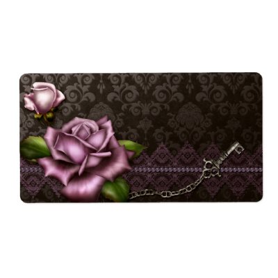 Baroque Rose Apothecary Label by Hafapea