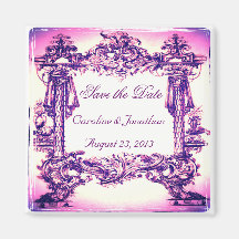Baroque Save the Date Magnet