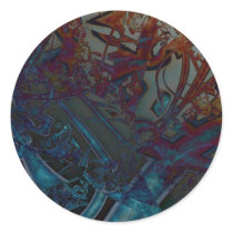 Baroque Spire Round Stickers