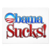 Barrack Obama Sucks Personalized Announcements