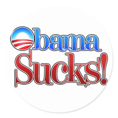 Barrack Obama Sucks Sticker by DiscoverBG