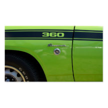 Barracuda 360 sport classic car image business card