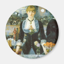 Barre chez le Folies-Bergere, Manet, beaux-arts vi Aimants