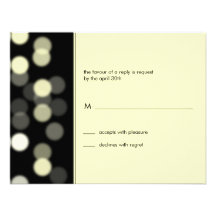 Barre de projecteur/carte- réponse de bat mitzvah invitations personnalisées