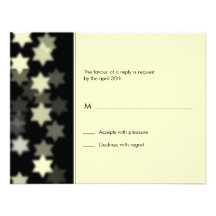 Barre d'étoile de David de projecteur/carte- répon Invitations Personnalisées