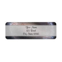 Barred Spiral Galaxy Custom Return Address Label