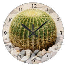 Barrel Cactus Clock