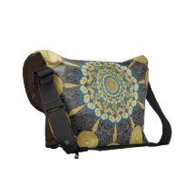 Barrel Cactus Mandala Array Messenger Bag