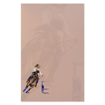 Barrel Horses Rock2 stationery_vertical.v2. by Lot_O_Horses