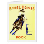 Barrel Horses Rock Cards