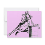 Barrel Racer 100 Custom Invites