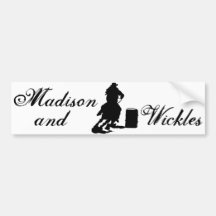 Barrel Racing Bumper Sticker