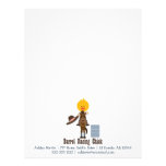 Barrel Racing Chick Letterhead