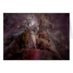 Barrel Racing Competition  Greeting Card