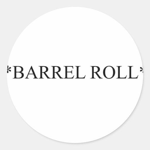 Barrel Roll 6 Stickers