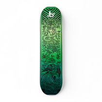 Barrel X Limited "Dragons & Skulls" Skateboard