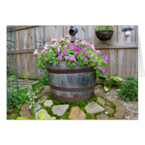 Barrell Planter Card