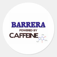 Barrera a actionné par la caféine autocollants ronds