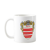 Barry Coat of Arms/Family Crest (Mantled) Mug
