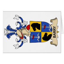 Barry Family Crests Card