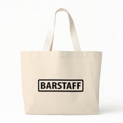 barstaff waiter icon canvas bags by Tomaniac