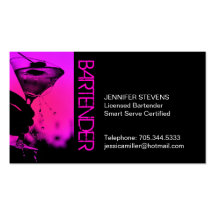 Bartender Business Card