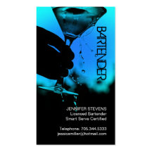 Bartender Business Card