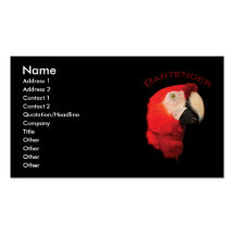 Bartender Business Cards