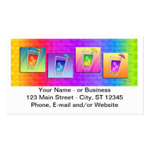 Bartender, Cocktail Business Card