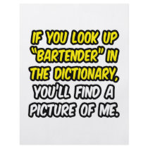 Bartender In Dictionary...My Picture