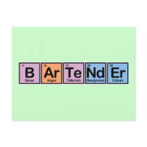 Bartender made of Elements
