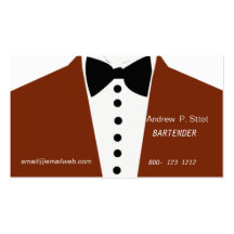 Bartender Sylish Design Business Card Templates