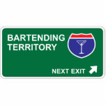 Bartending Next Exit photo sculptures