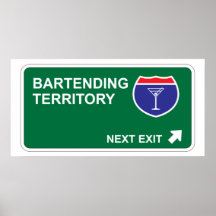 Bartending Next Exit Print