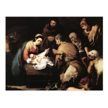 Bartolome Murillo - The Adoration of the Shepards Postcards