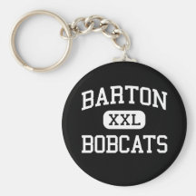 Barton - Bobcats - Junior High School - Buda Texas Keychain